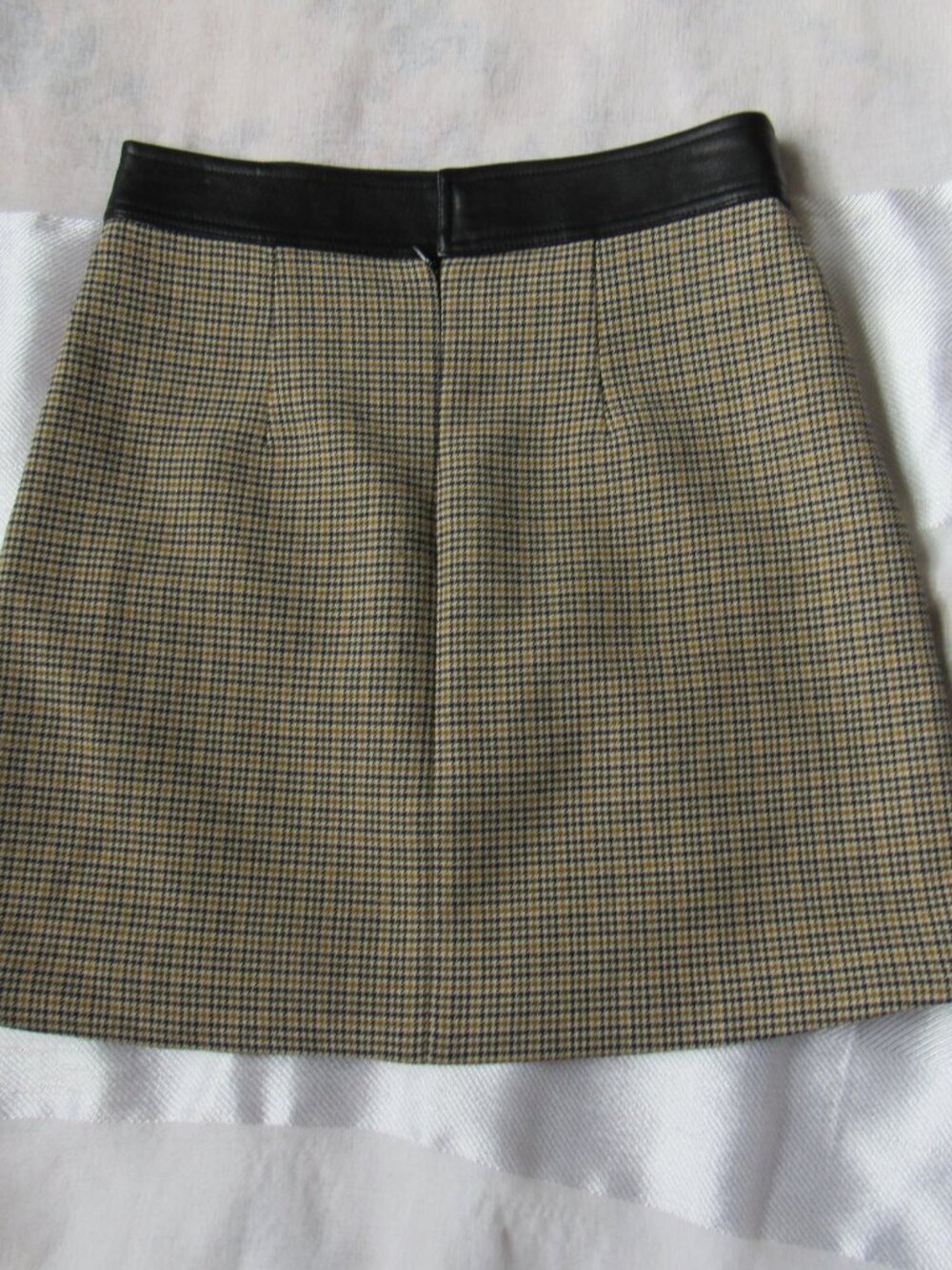 A.L.C. Viscose /Leather Mini Skirt, sz. 0 - Picture 7 of 7